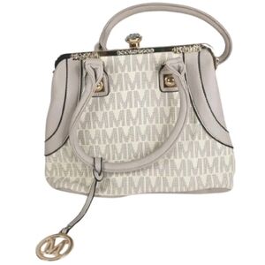 MKF Collections by Mia K Satchel Handbag Tayla White Classiccore Normcore Classy